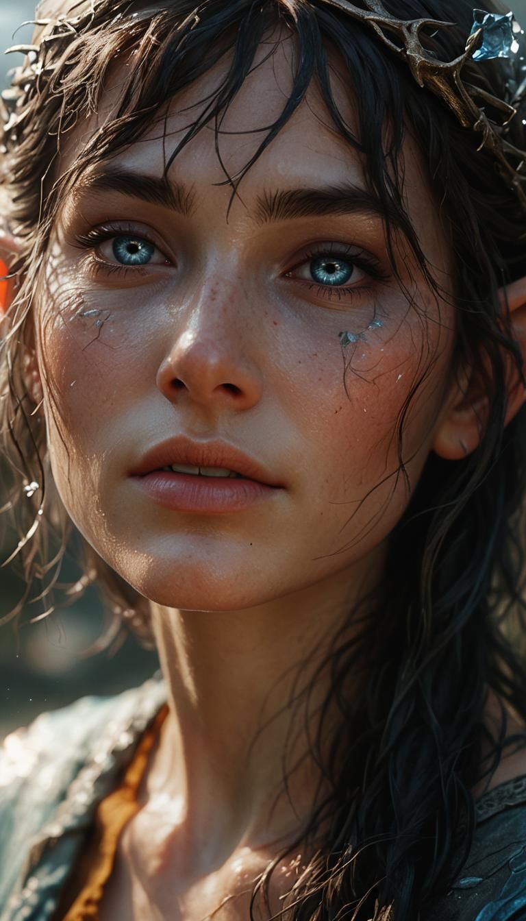 Beautiful Elf Portrait in Photorealistic Style