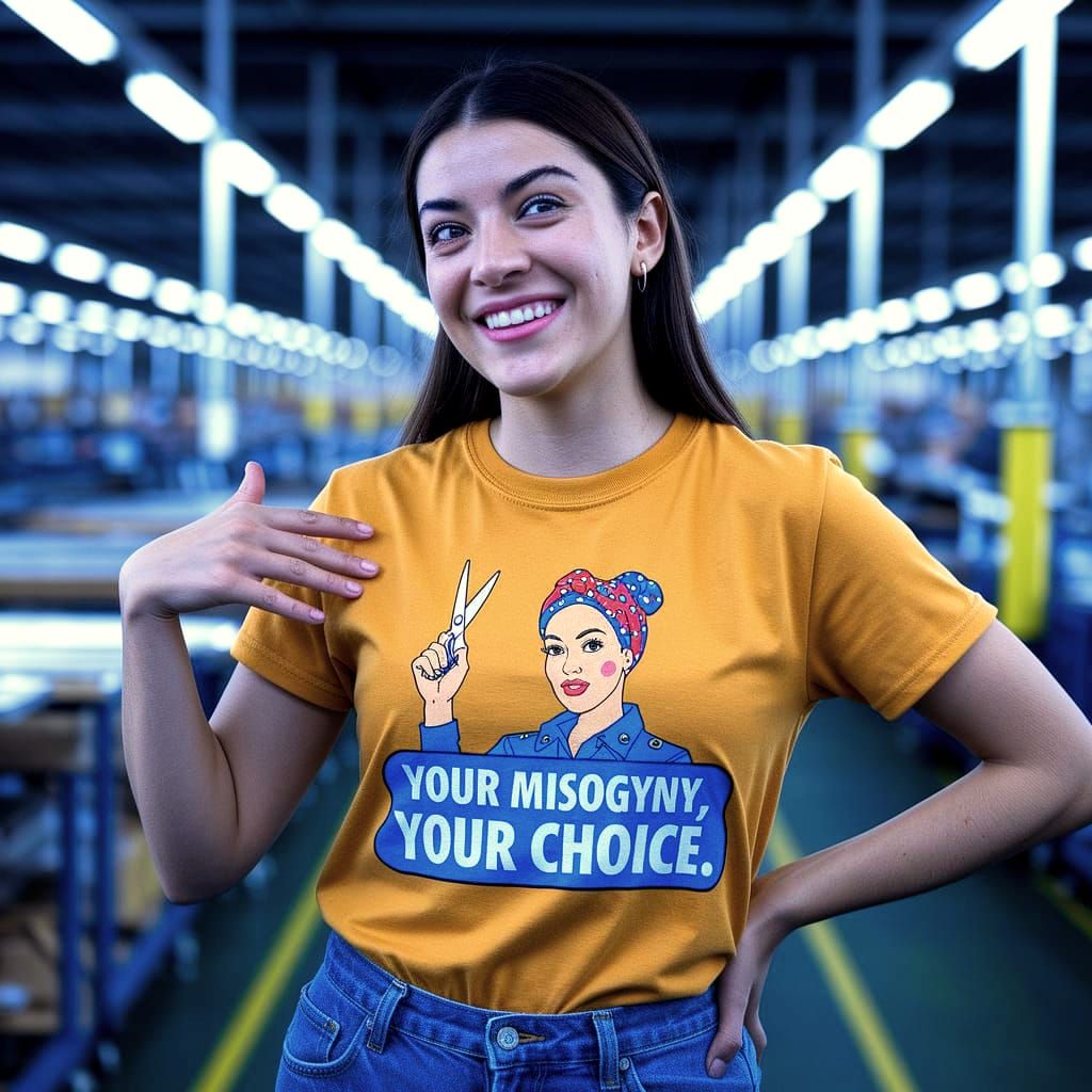 Empowered Woman Challenges Misogyny in a Bold Fashion Statem...