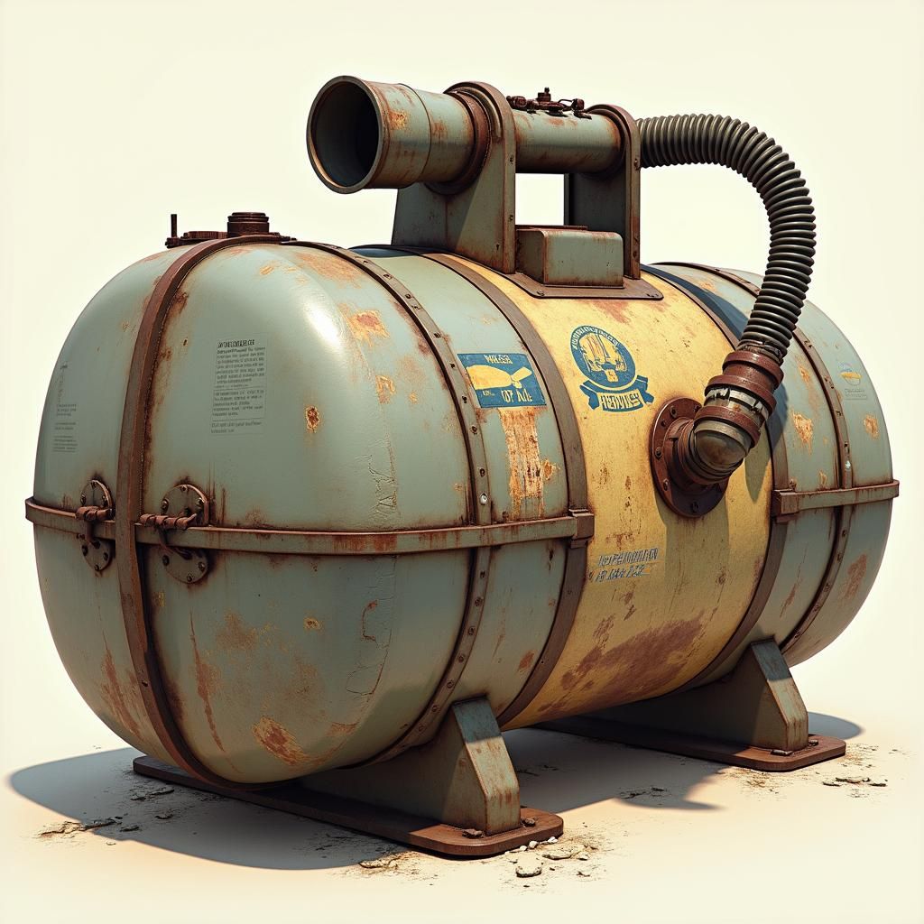Propane Tank as Shop-Vac in Retro-Futuristic Style