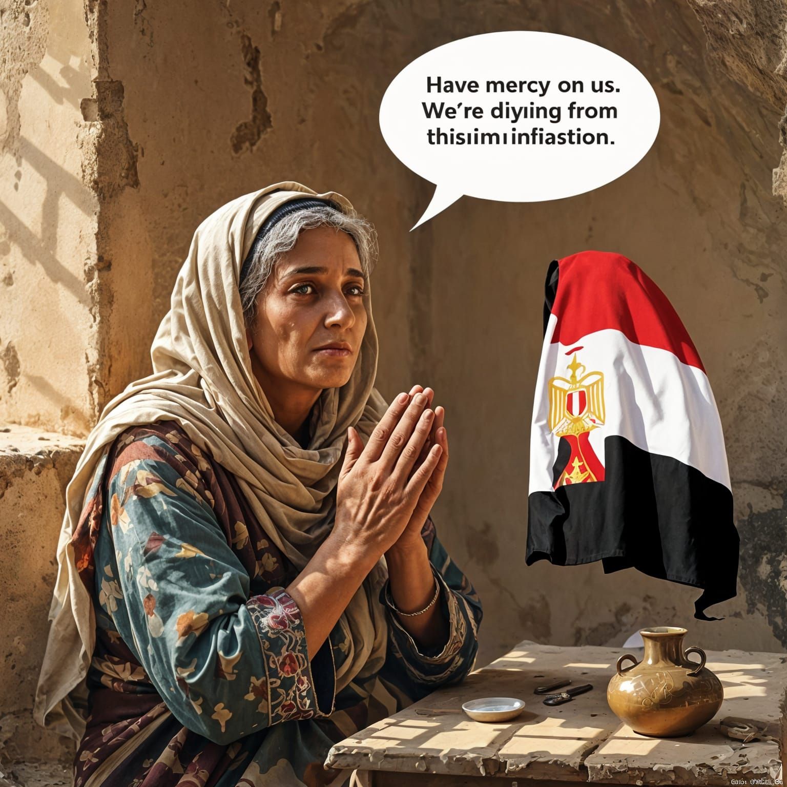 Distressed Elderly Woman's Plea