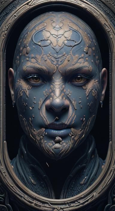 Detailed Clay Pottery in Mannerism Style