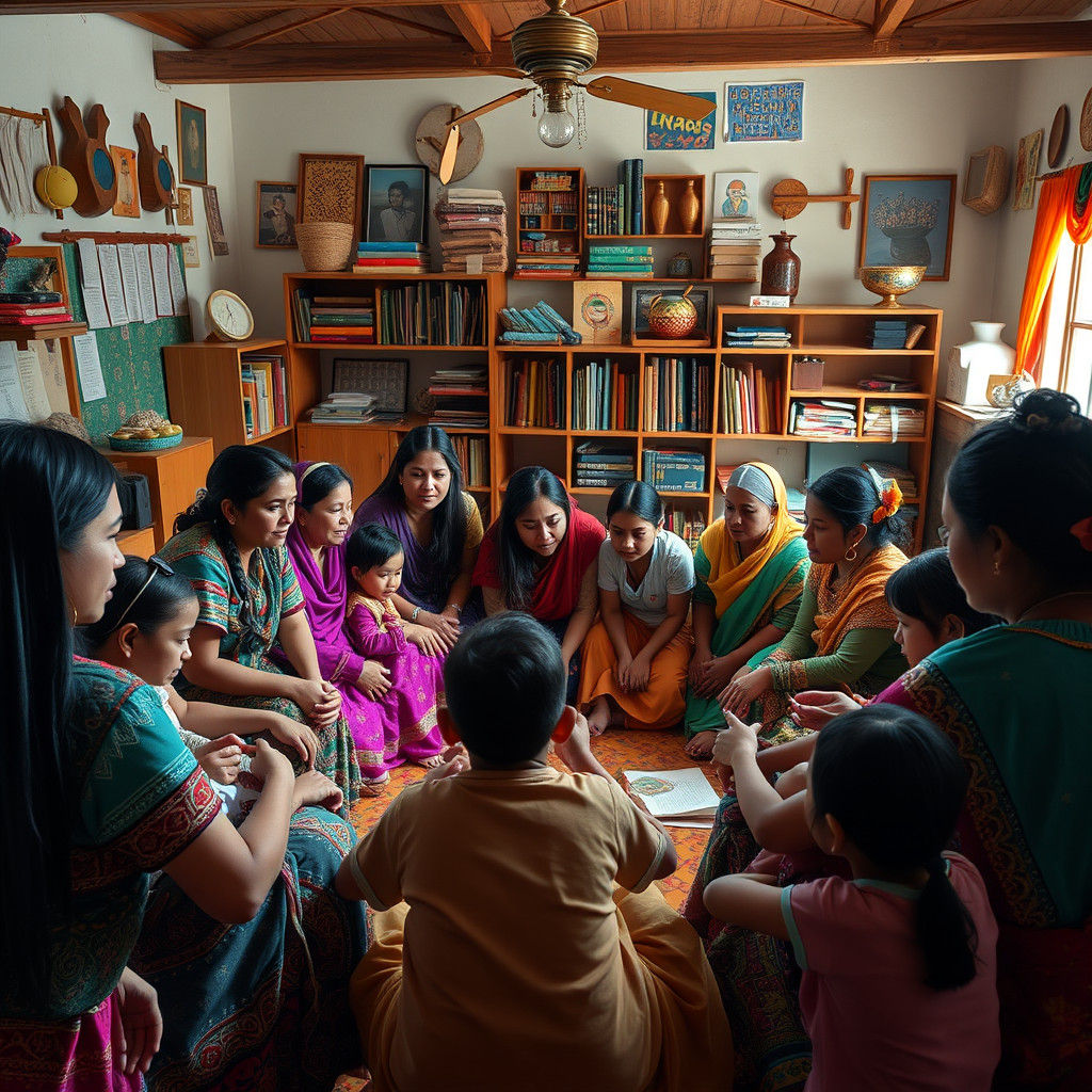 Latina Migrant Mothers Learning in Fantasy Style