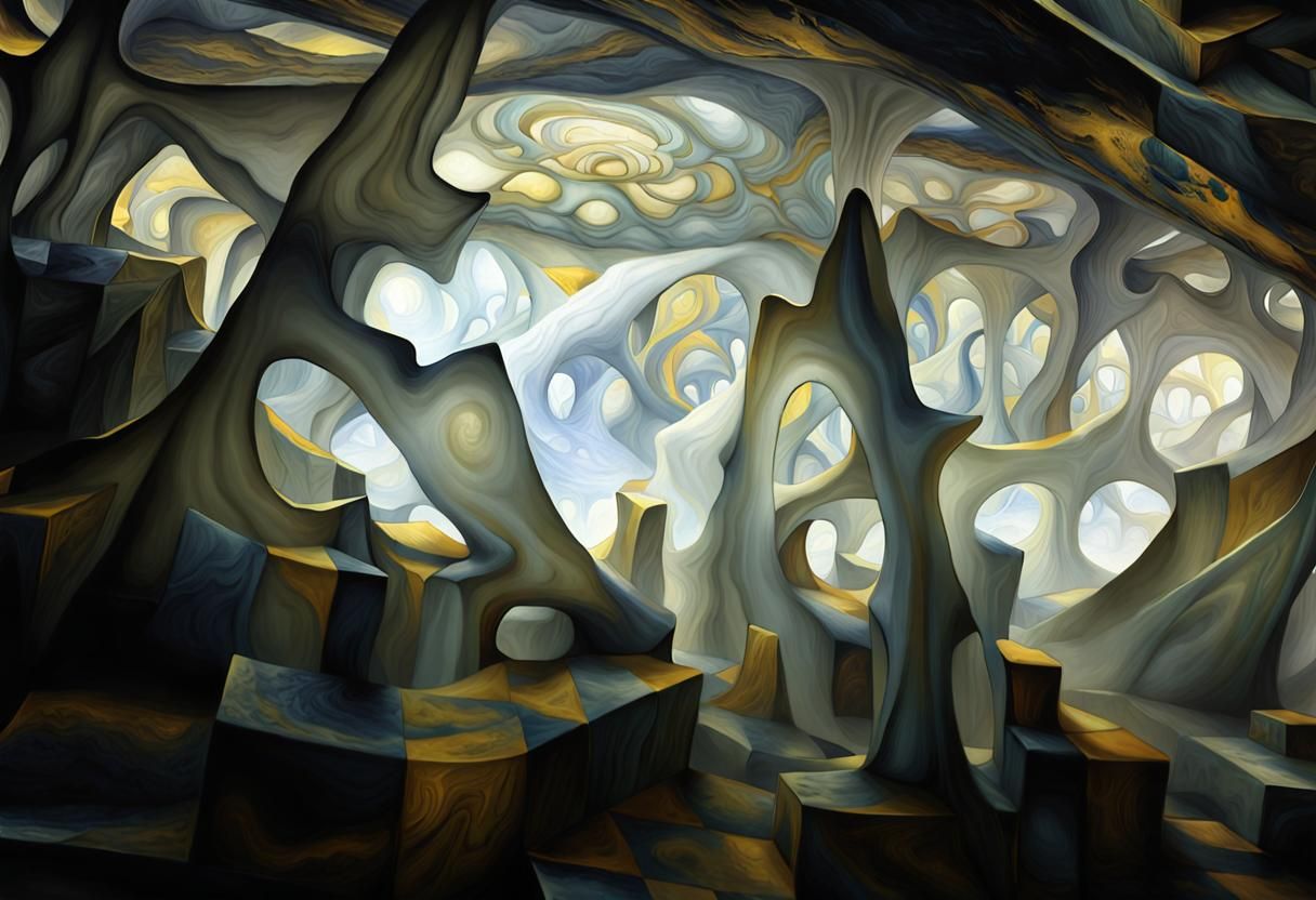 white cristal elves dancing frenetically, DMT art, H.R. GIGE...