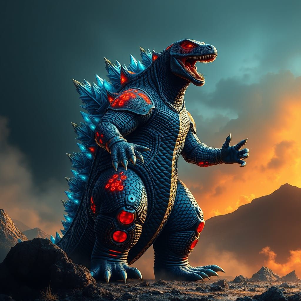 Sgt Godzilla tron