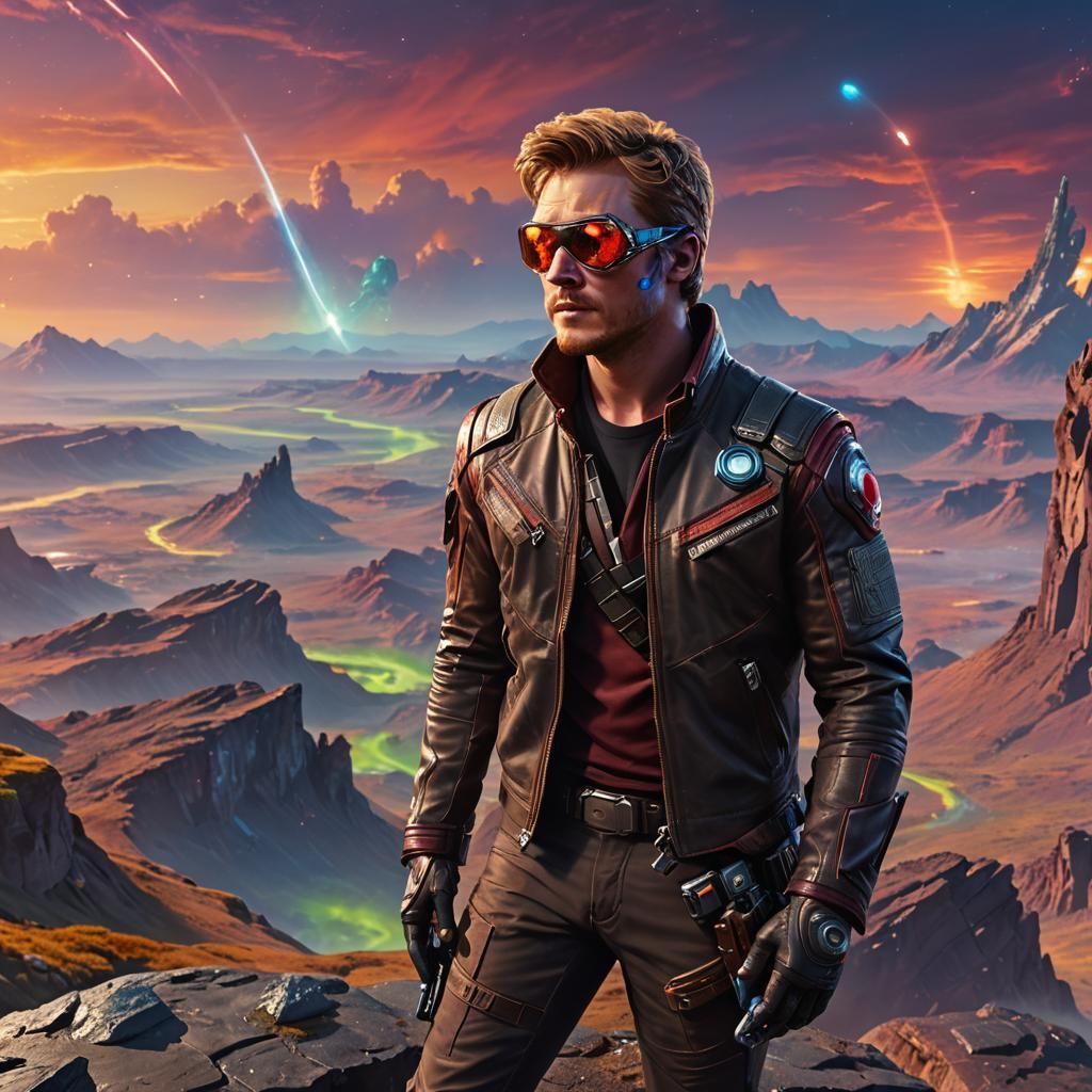 Star Lord Portrait on Distant Planet