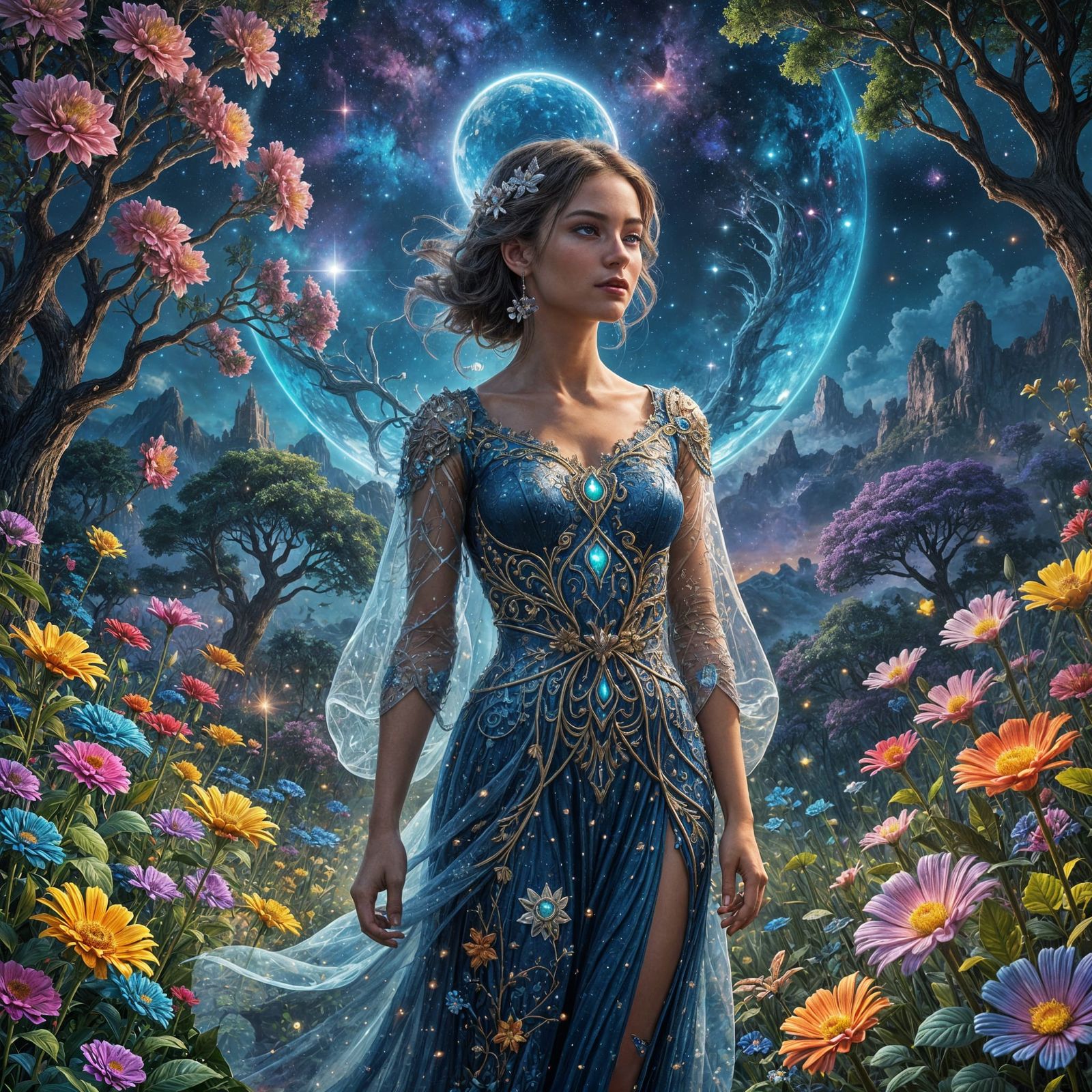 Epic Astral Landscape of Endless Love