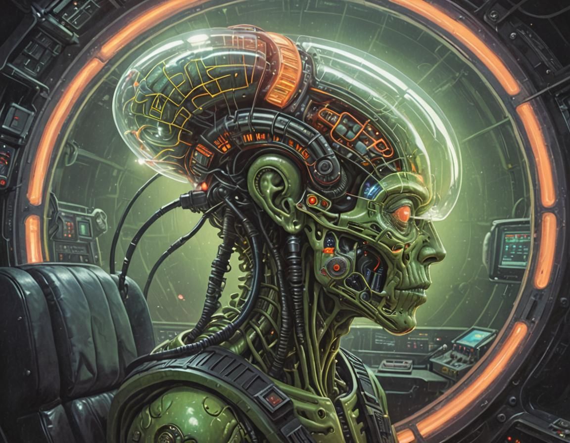 Alien Cyborg Pilot