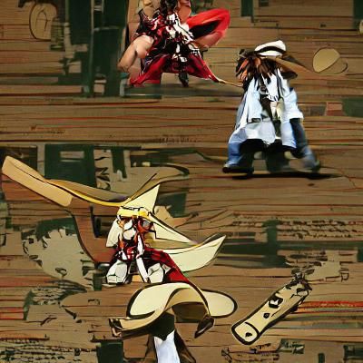 Guilty Gear Character Art in Anime Style