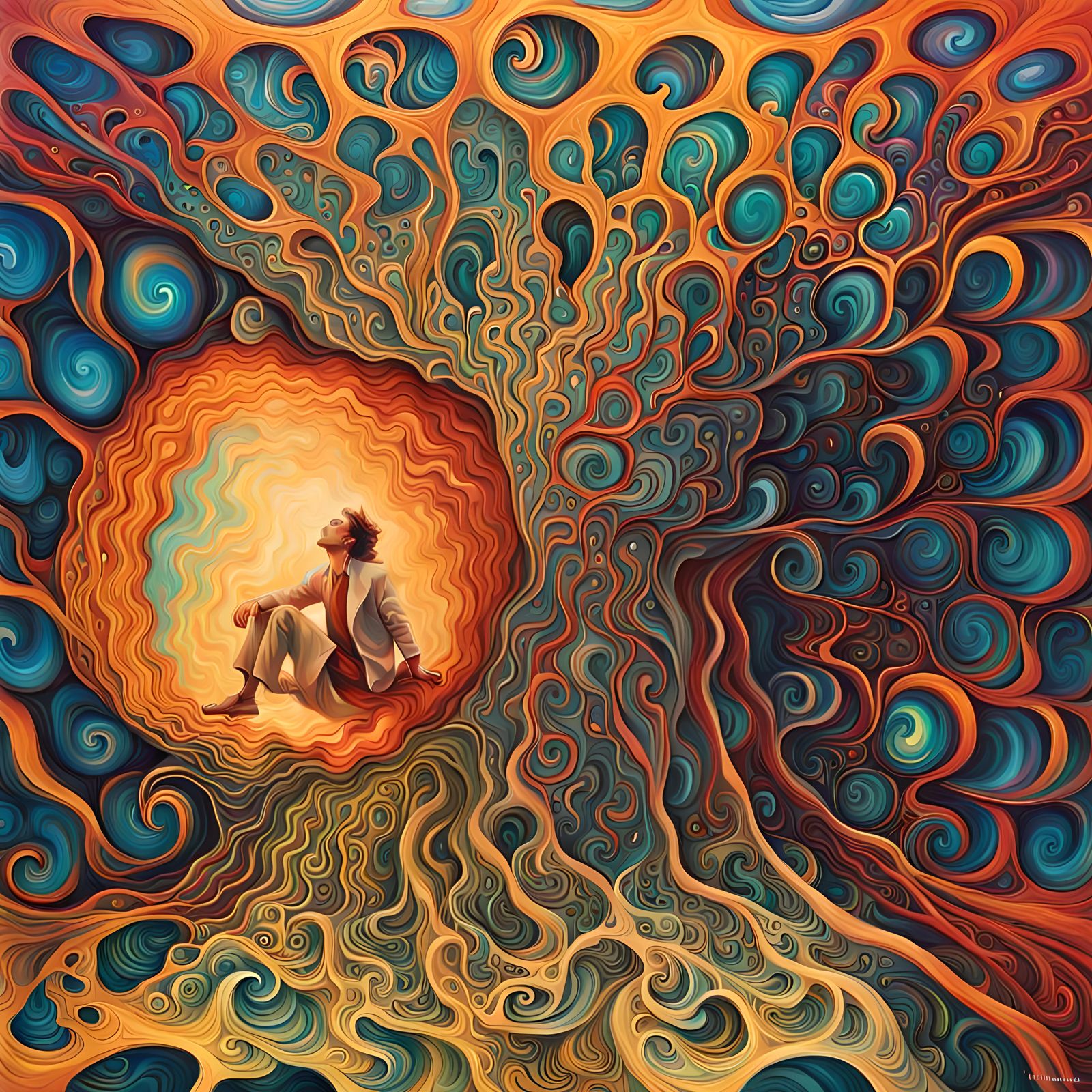 Abstract Glimpse into Another Dimension