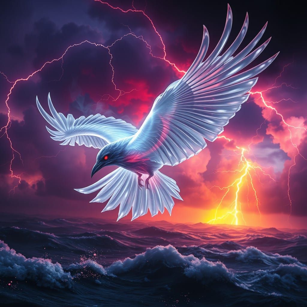 Crystal Raven Soars Through Turbulent Skies