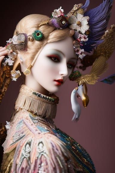 Brain Network in Warped Perspective: Elegant Digital Art