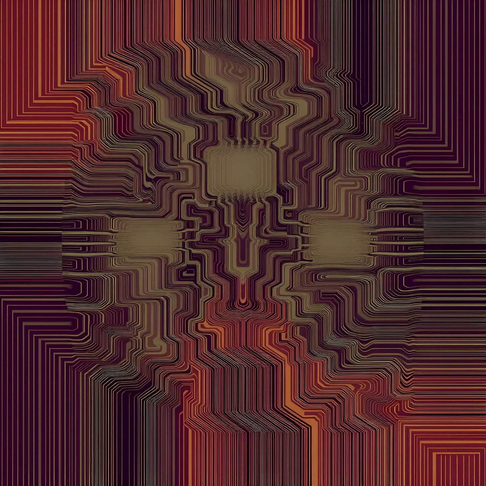 Neon Cyberpunk Digital Art of a Glitching Conduit