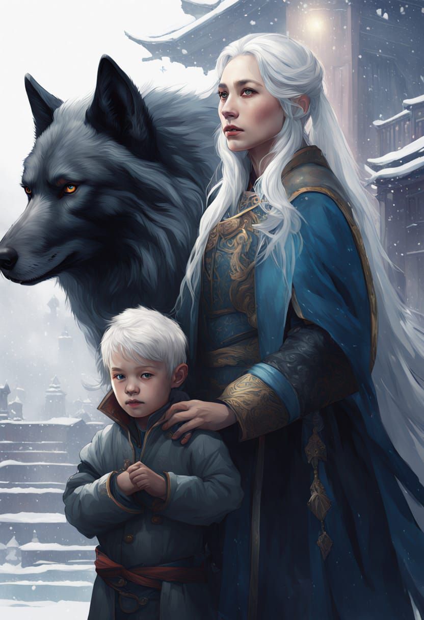 Supernatural Family Portrait in Winter Wonderland