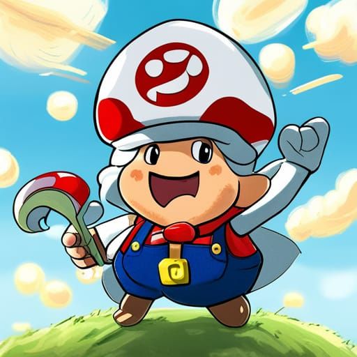 Toad Runs for Captain: Anime-Style Propaganda Poster