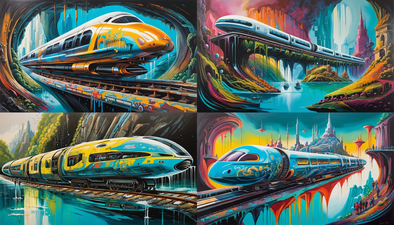 Futuristic Supertrain to Gaia's Grotto: Graffiti Art