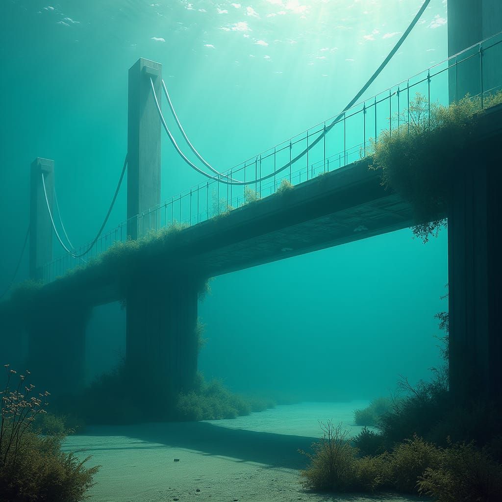 Underwater Bay Bridge in Glass Enclosure