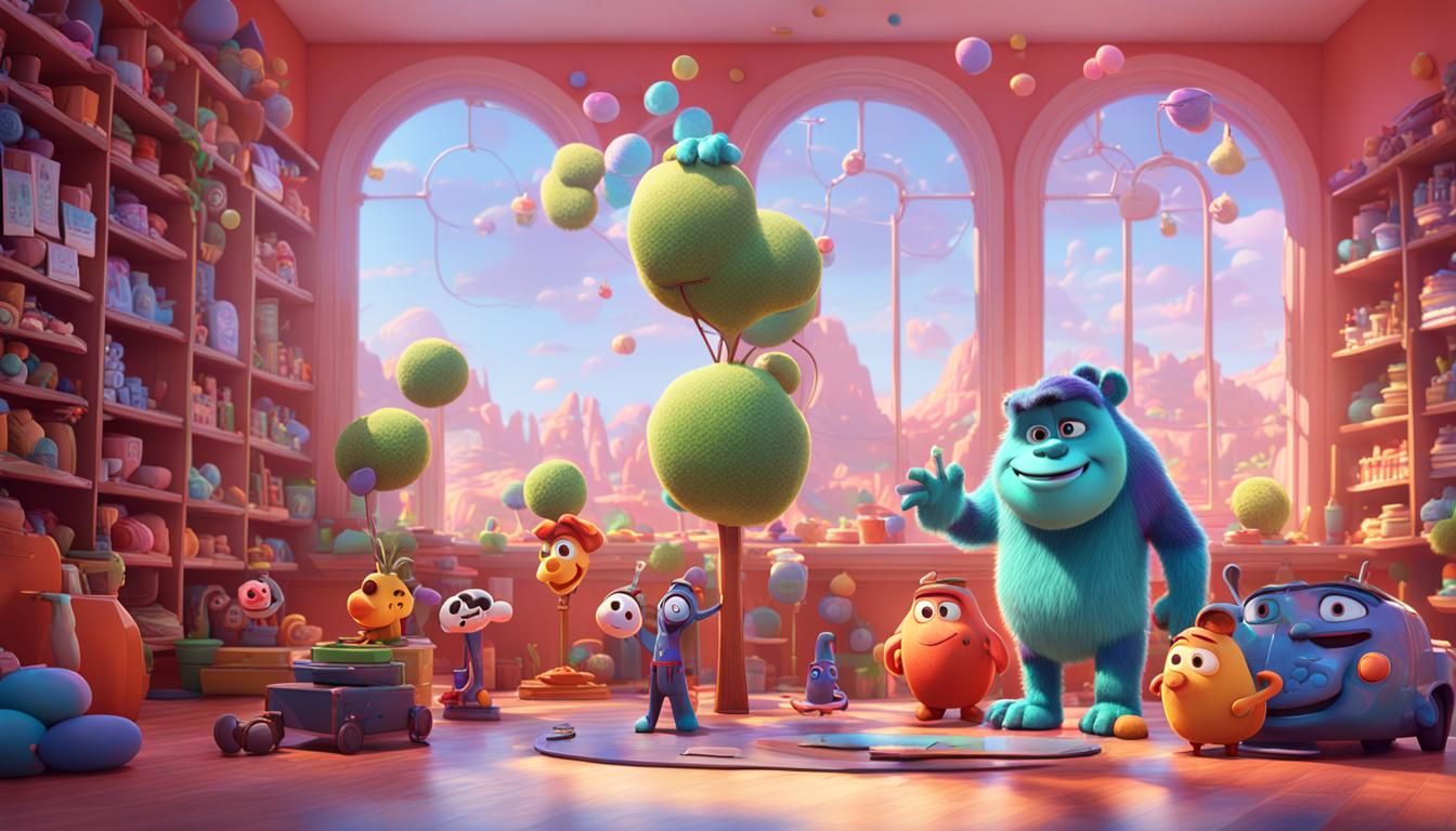 Cute Character in Pixar Style 3D Render