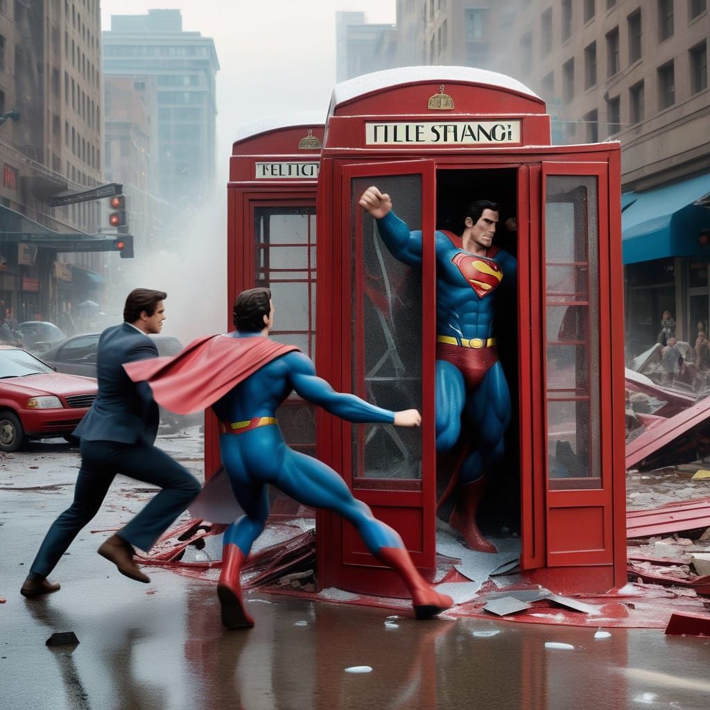 Epic Battle of Metal Mecha vs Superman in Destructive Mayhem