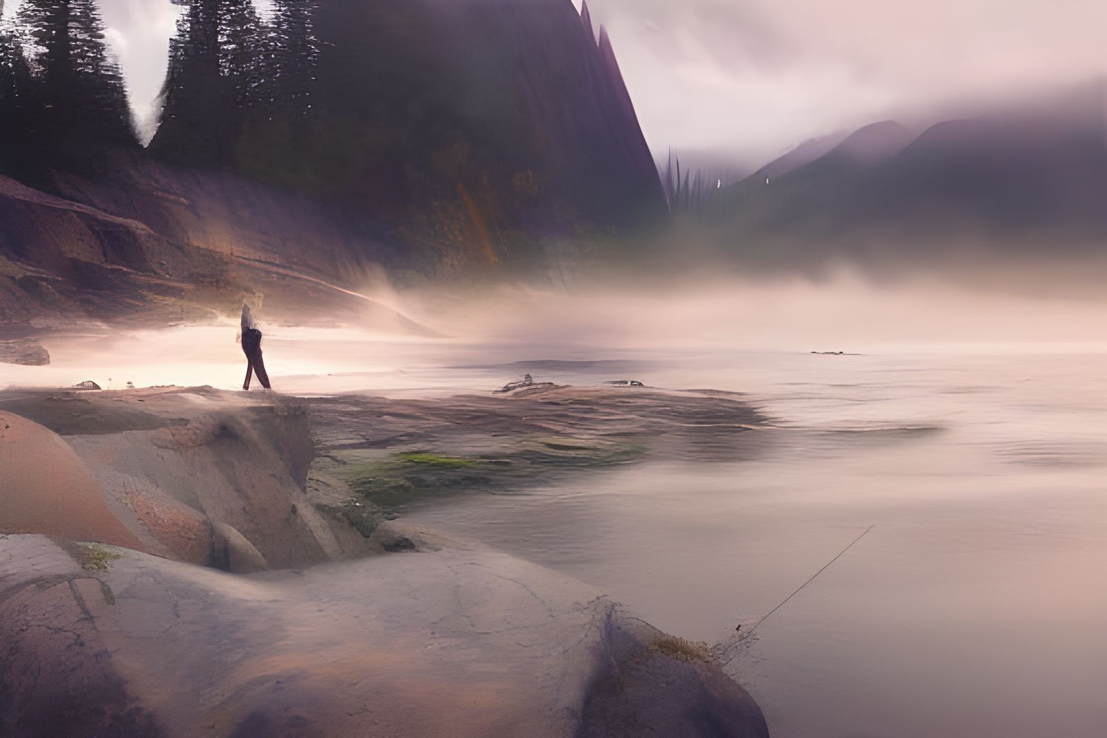 Eastsound Village: Hyperreal Oil Painting