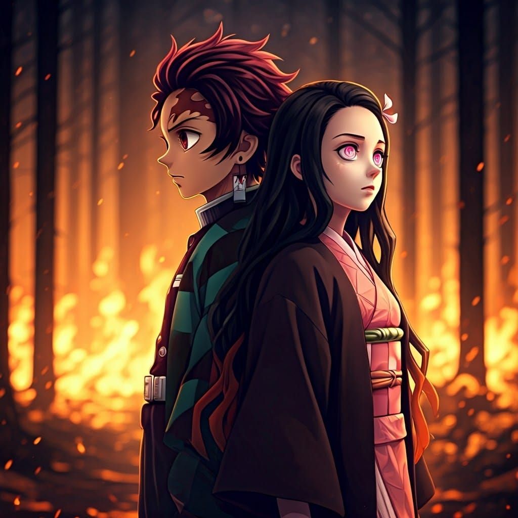 Tanjiro and Nezuko: Forest of Fire
