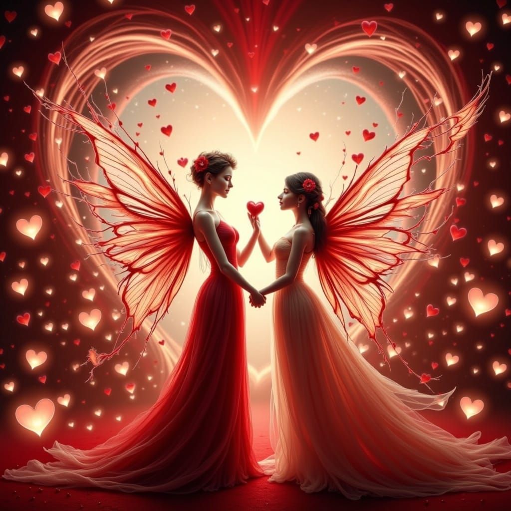 Luminous Lovers in Futuristic Realism