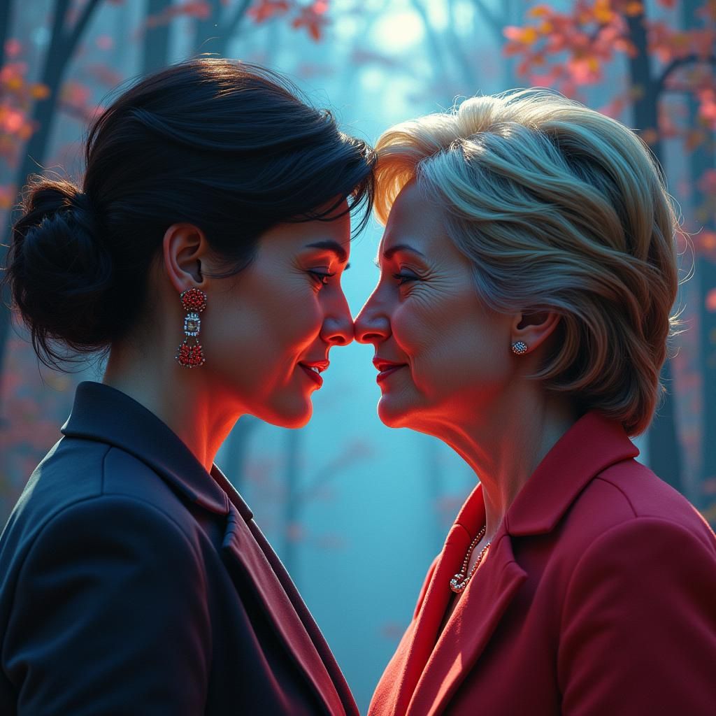 Ethereal Portrait of Two Women in Dreamscape Style