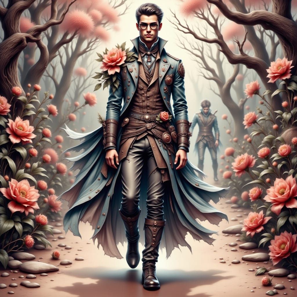 Futuristic Fashion Model Struts Down Iridescent Runway