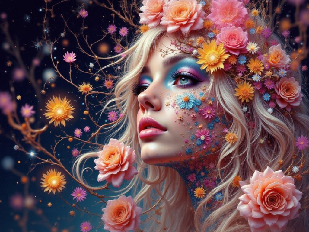 Anime Style Magical Abstract Art