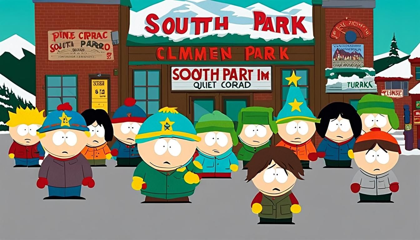 South Park Cult Scene: Digital Cartoon Art