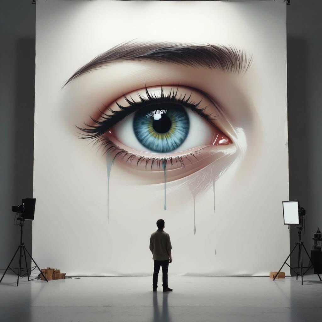 Expressive Eye Art with Blended Shading