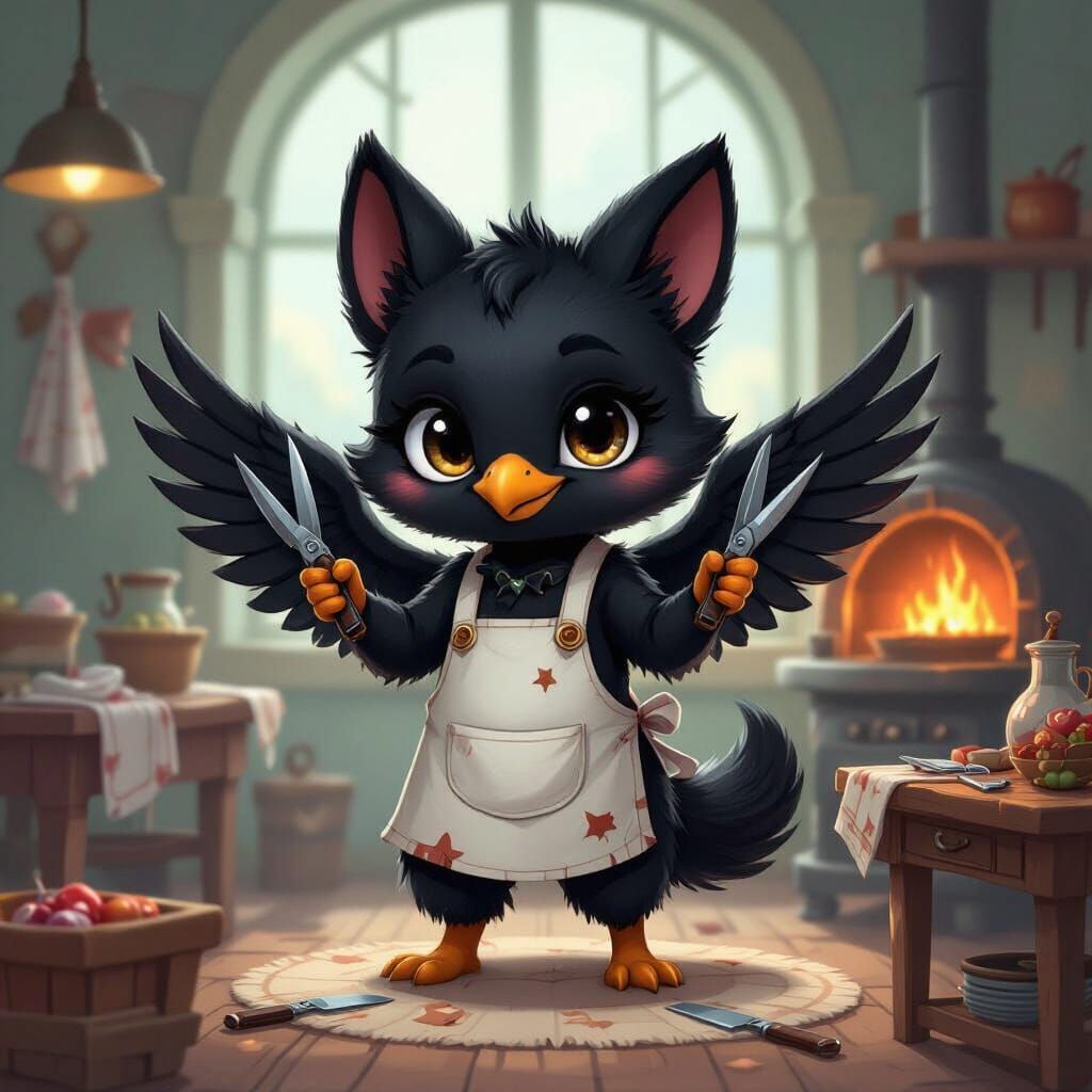 Chibi Crow Tailor in Sinister Shop