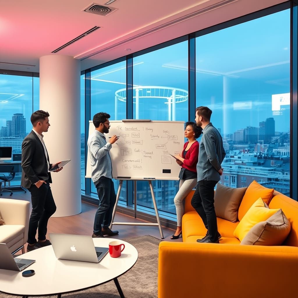 Brainstorming Session in Berlin: Futuristic Concept Art