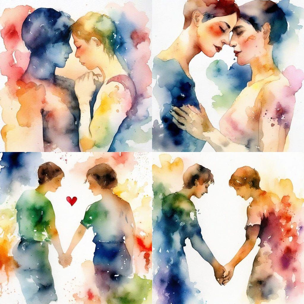 Lesbians in Love QUAD