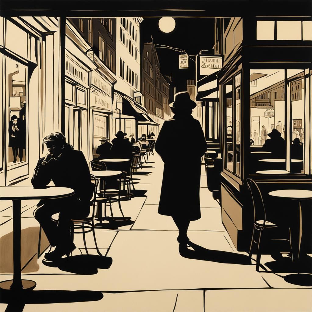 Solitude in Shadows: A Noir Portrait