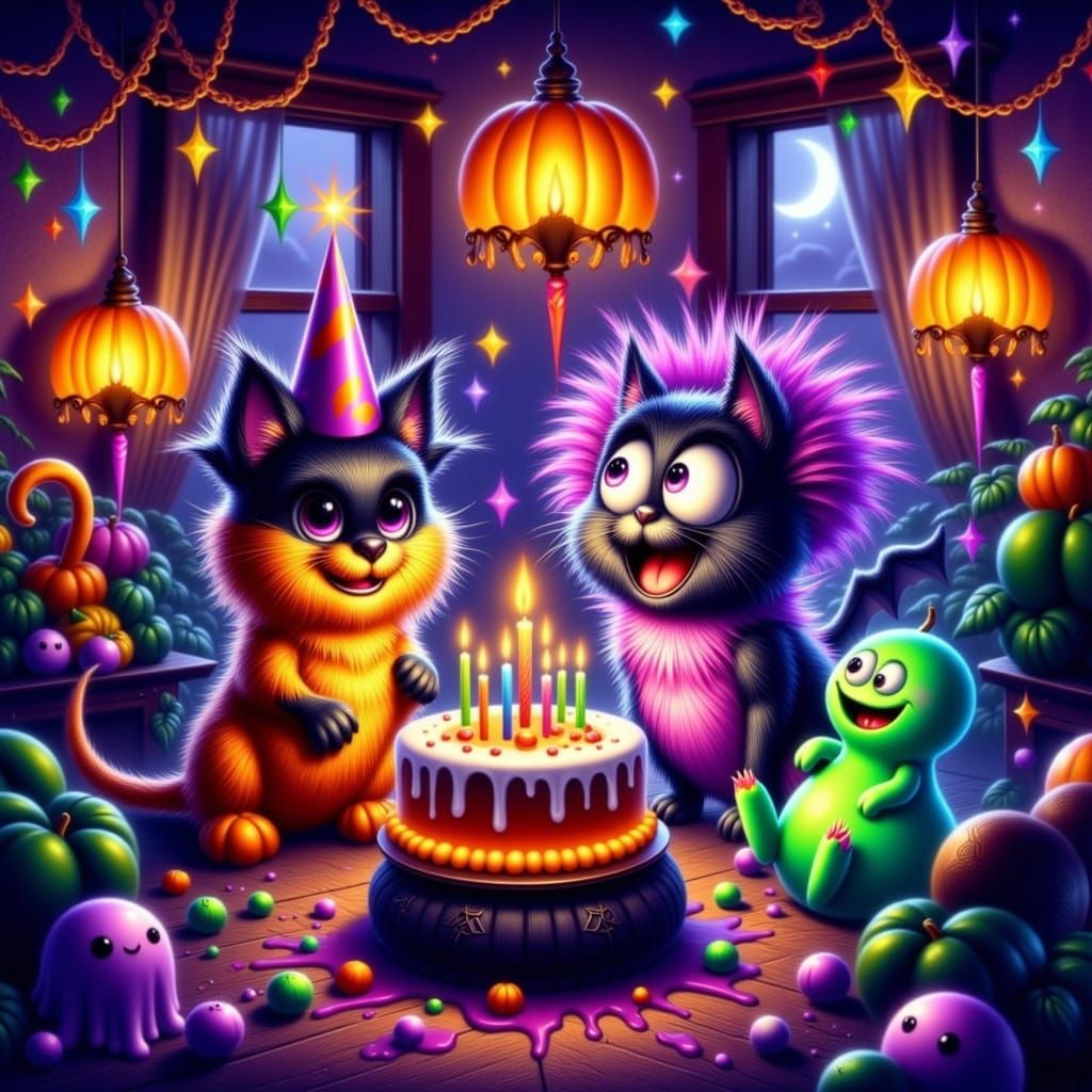 Whimsical Halloween Party with Adorable Creature Hybrids