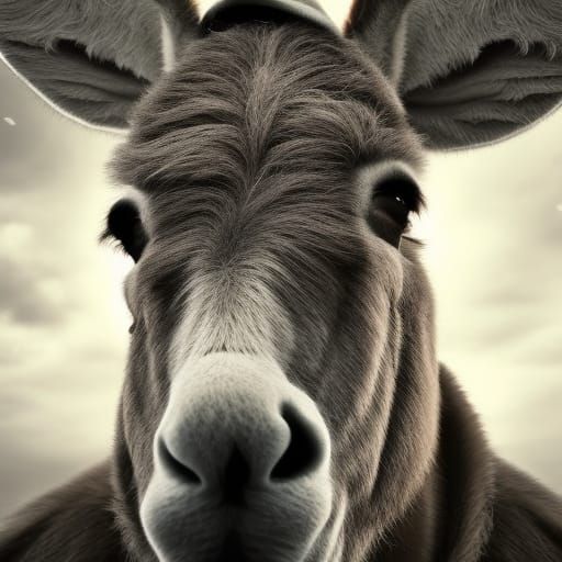 Donkey selfie