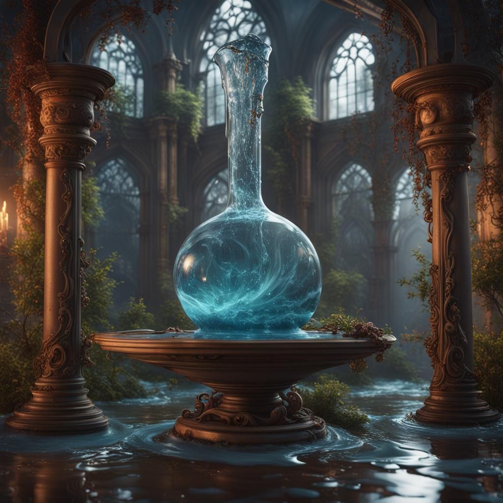 Chromotherapy Water Bottle in Detailed Matte Painting