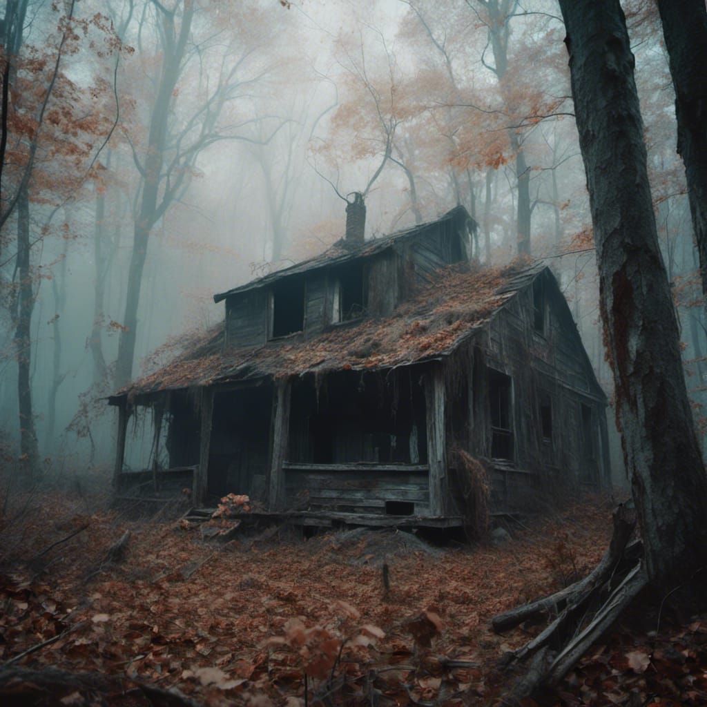 Macabre Abandoned Shack in Dead Woods
