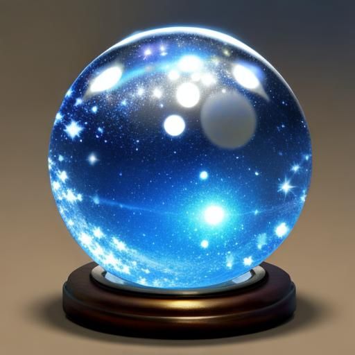 Magical Glowing Crystal Ball