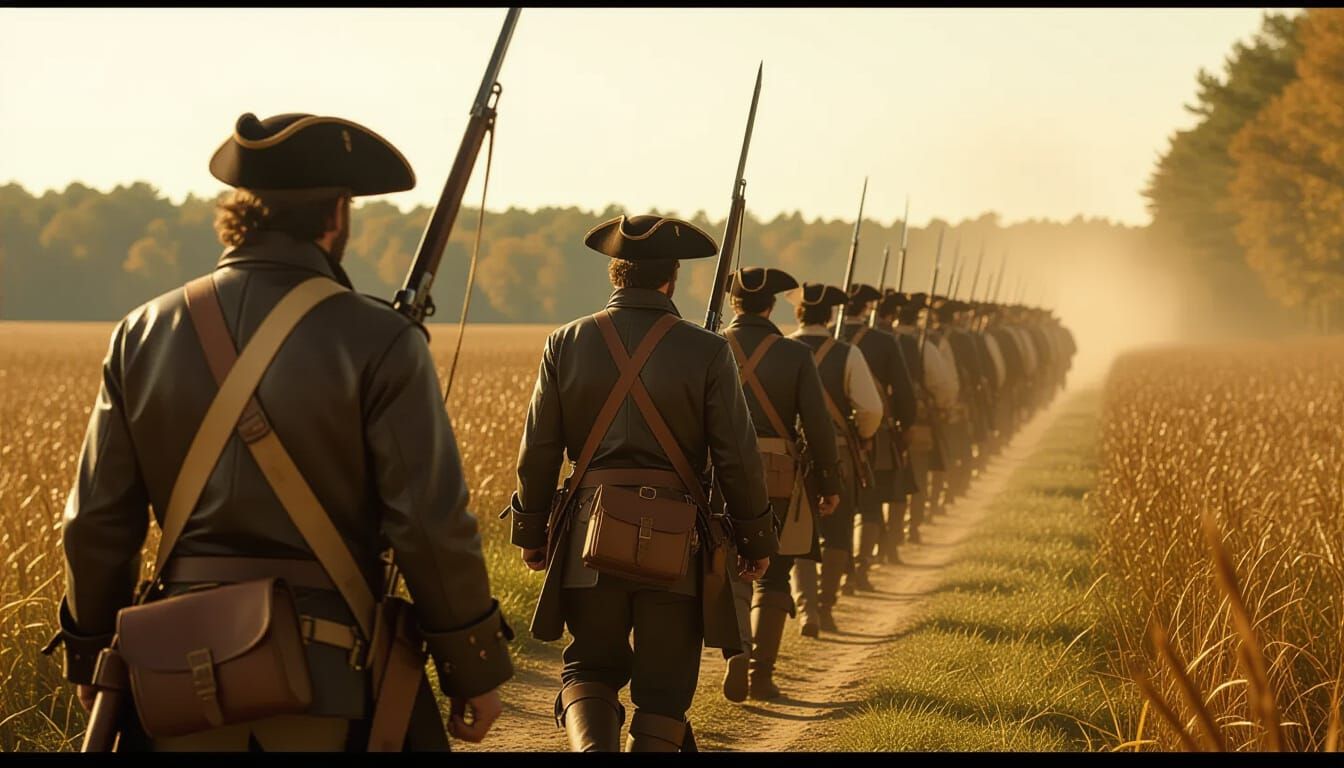 American Revolution: Frontiersmen March to Battle