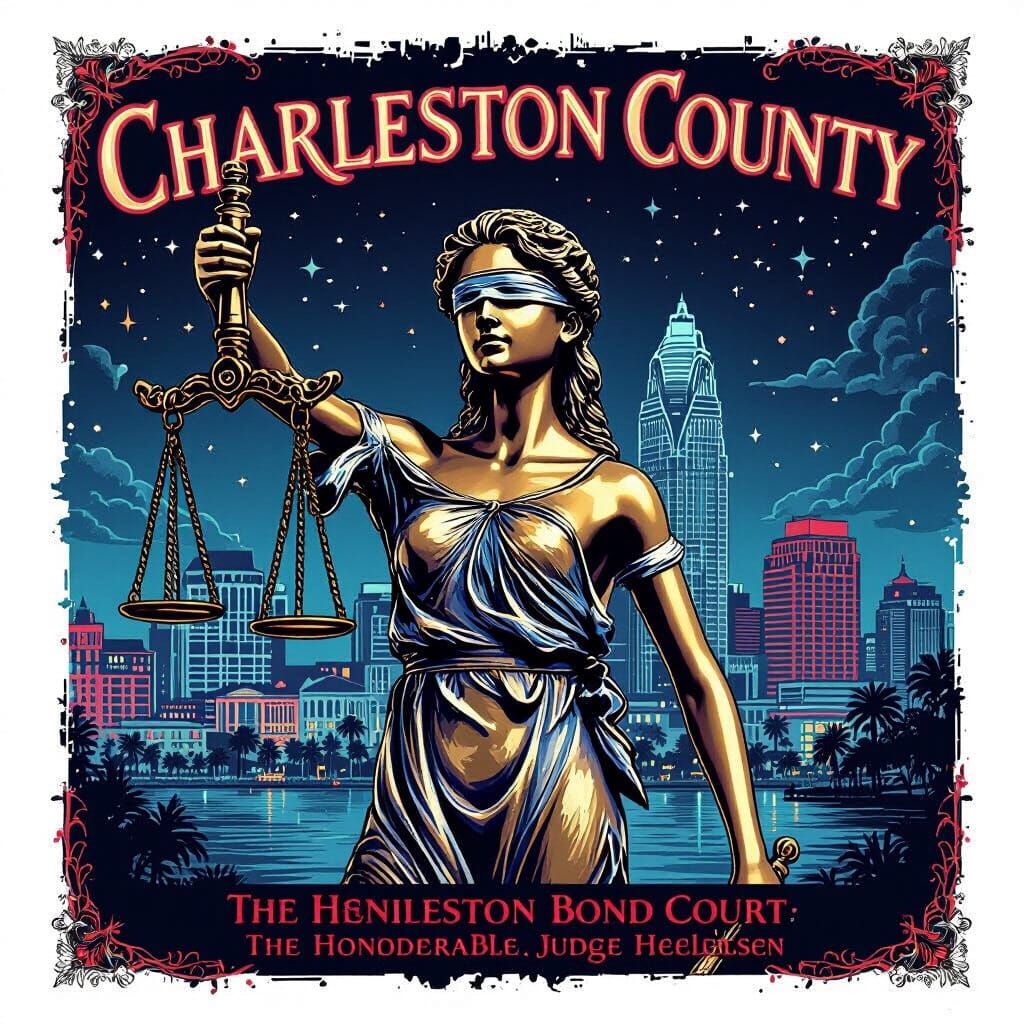 Lady Justice Presides Over Charleston in Detailed Digital Ar...