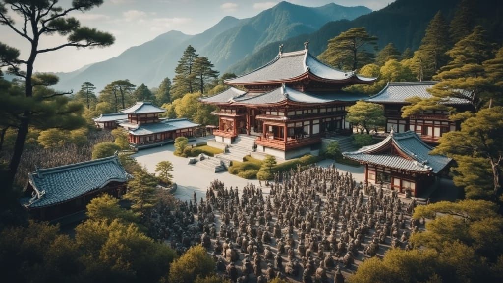 Ethereal Daisho-in Temple on Miyajima Island, Japan