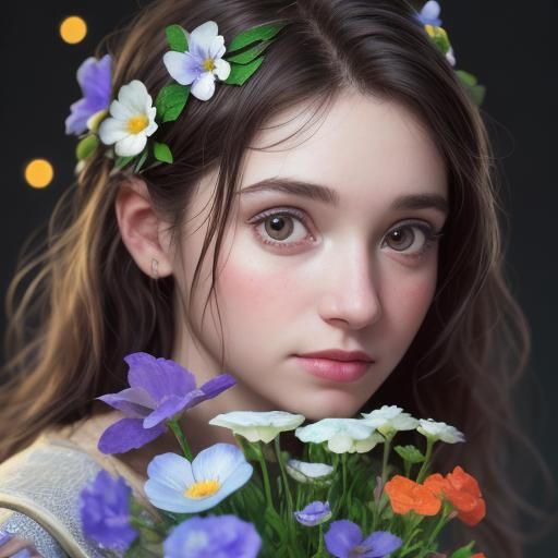 Enchanted Flowers in a Jar: Hyperrealistic Concept Art