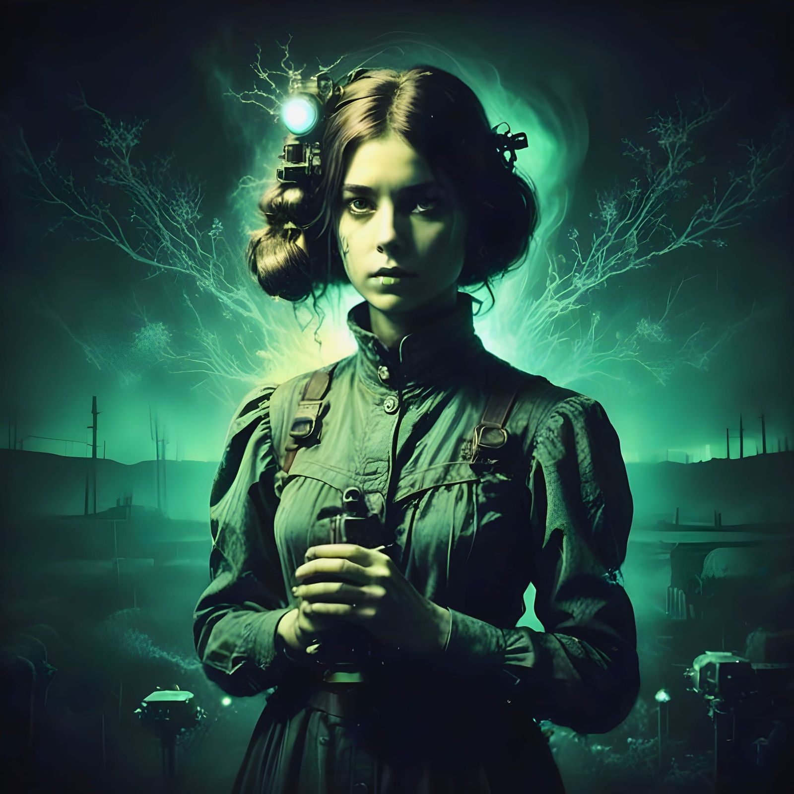 Dreamscapes in Thermal Imaging: Dendritic Dieselpunk Portrai...