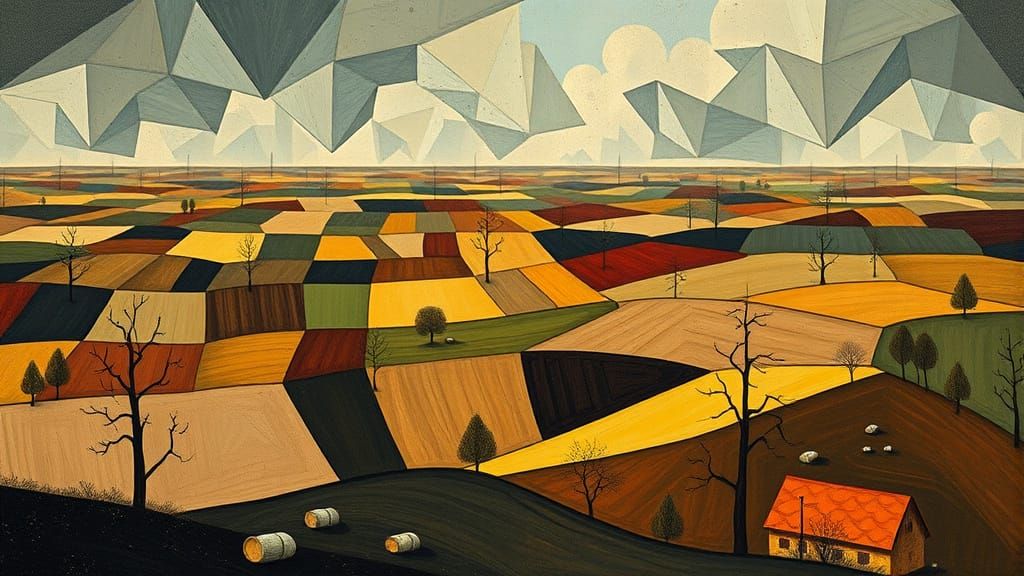 Radioactive Wasteland in Cubist Style