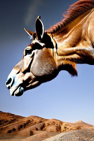 Hyperrealistic Bucking Bronco Rodeo Masterpiece