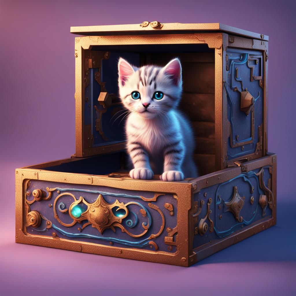 Kitten in a Box: Fantasy Concept Art