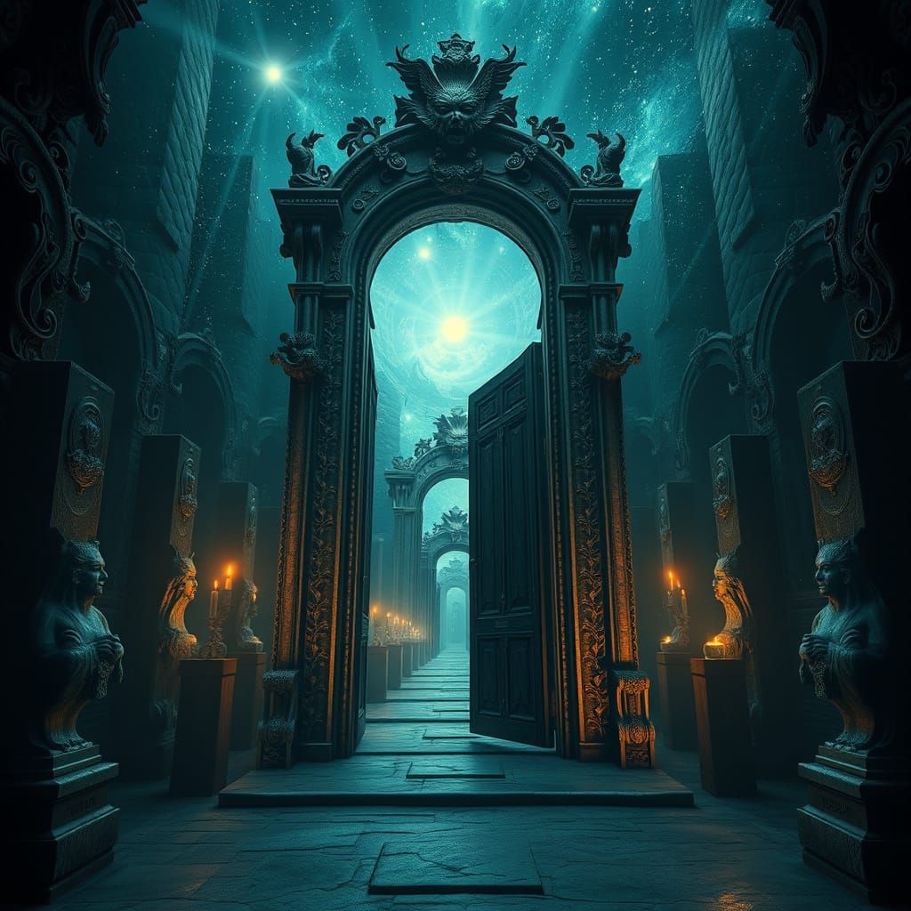 Esoteric Doorway to Infinity in Cosmic Void