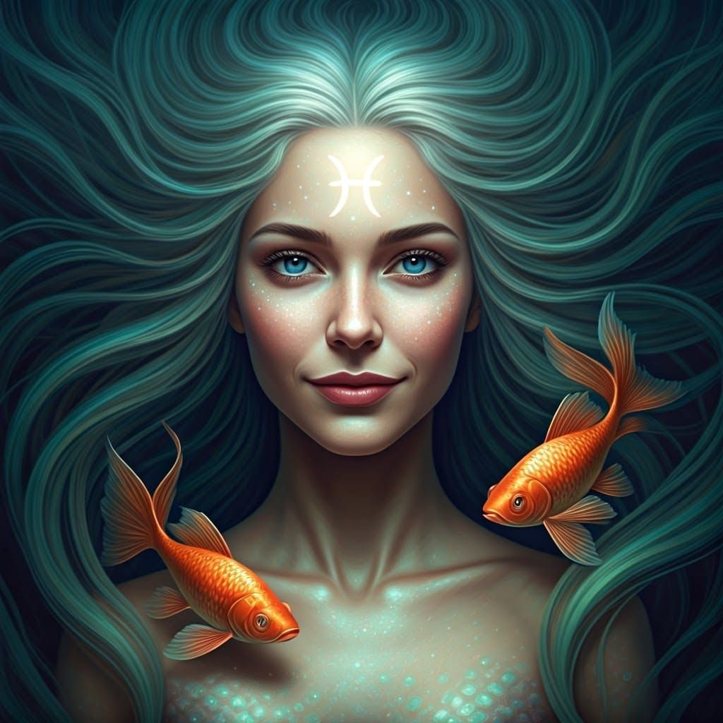 Ethereal Mermaid in Dreamy Underwater Realm