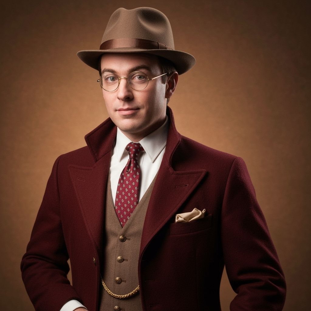 Willy Wonka in a Vibrant Chocolate Factory